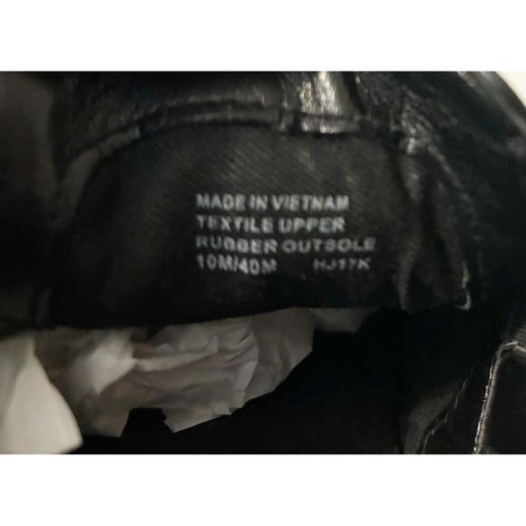 Michael Kors Black & White Plaid Slip-On Shoes, Size 10 - Picture 10 of 10